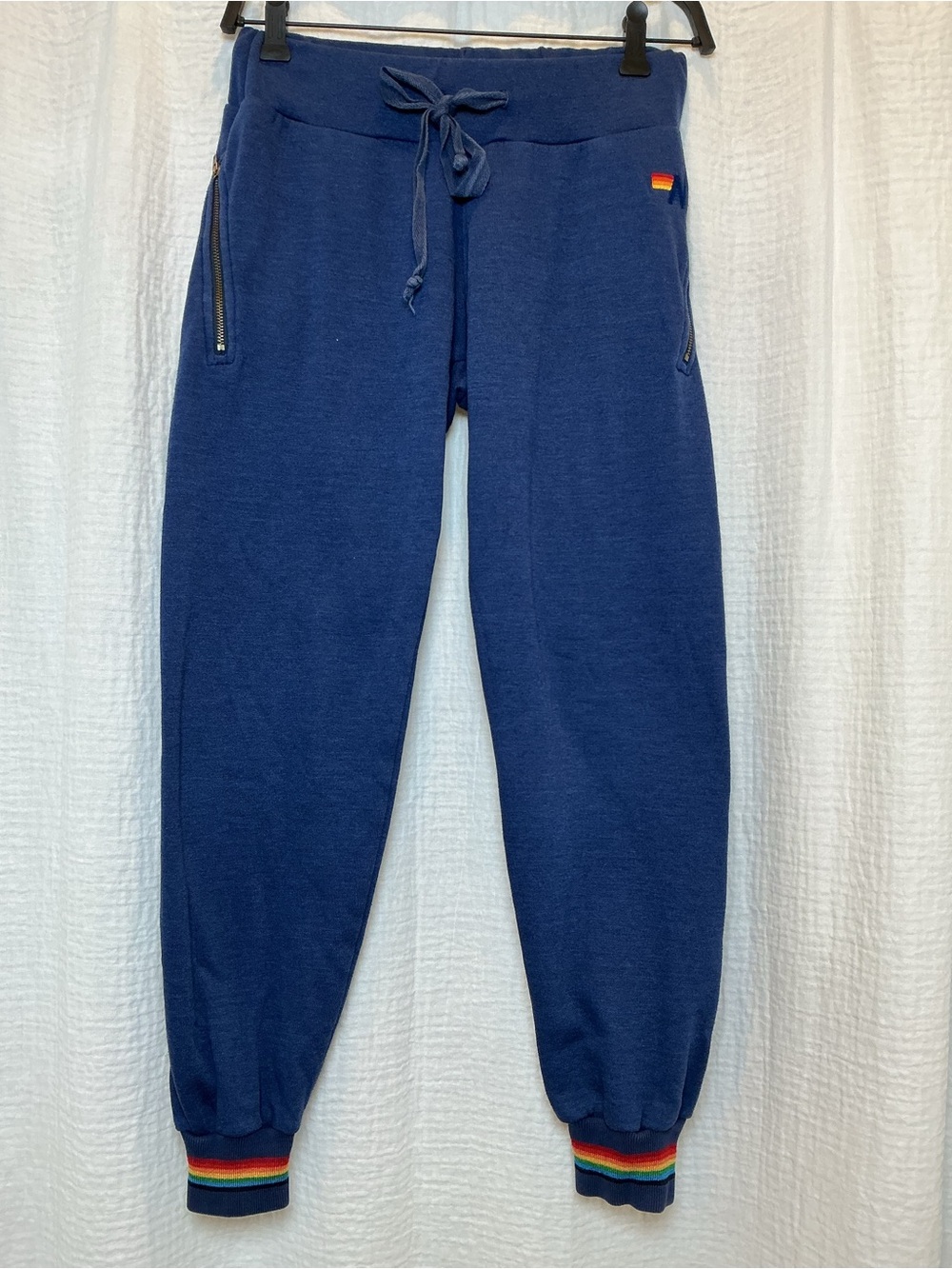 Aviator Nation Rainbow Cuff Jogger Sweatpants